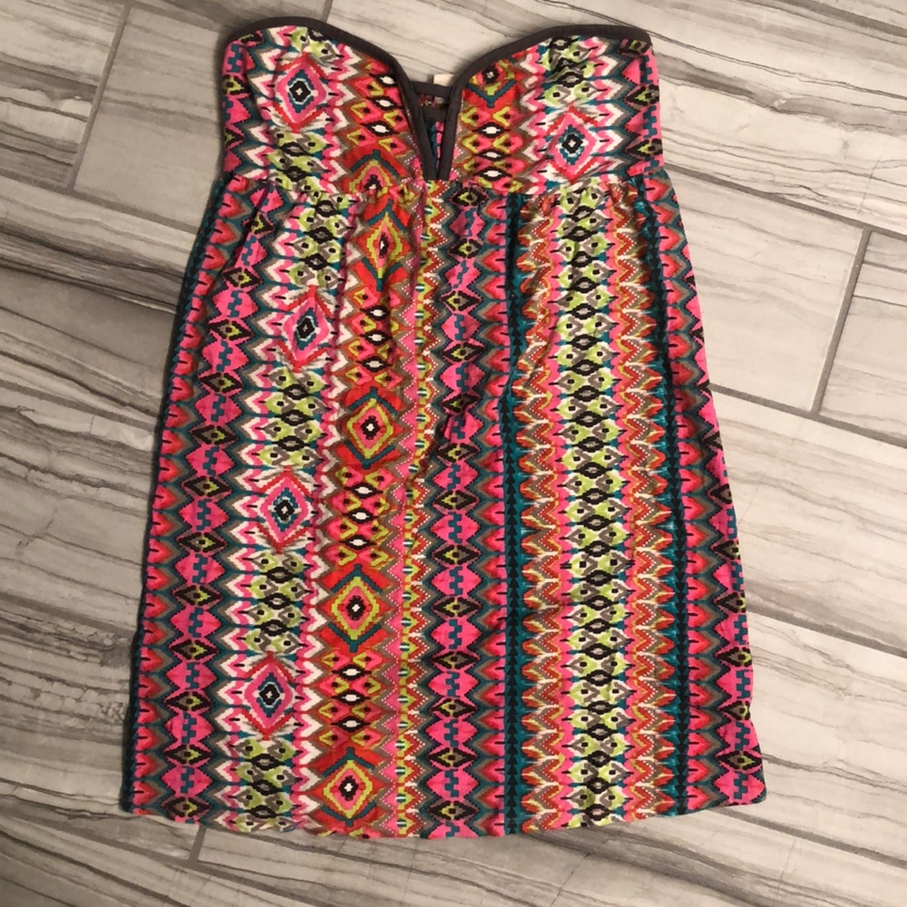 Roxy strapless coverup dress